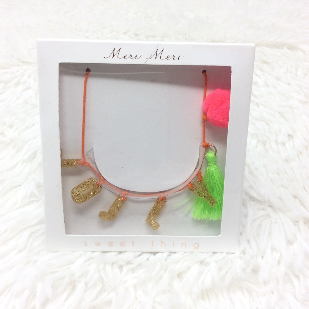 NWT MERI MERI Sweet Thing Holiday Sparkle Jolly Necklace